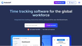 Website screenshot for Hubstaff (Dec 2024).