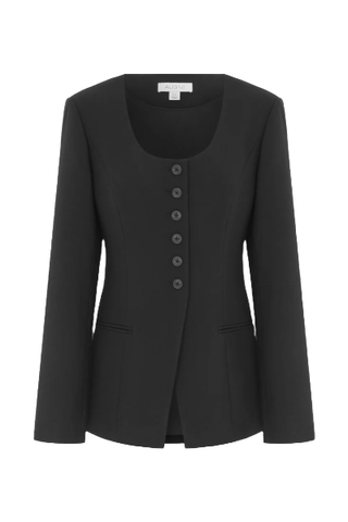 ALIGNE Daphne Scoop Neck Waisted Blazer