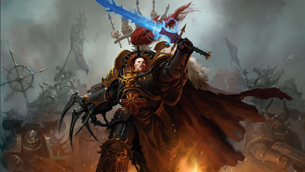 Magic: The Gathering Universes Beyond - Warhammer 40,000 Abaddon the Despoiler card art