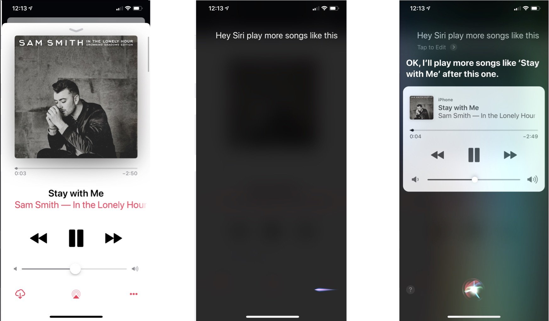 To control what's playing, you can say things like Skip this song or Turn on repeat.