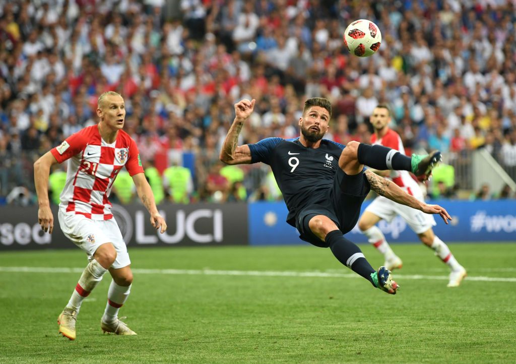 France vs. Croatia in the 2018 World Cup final