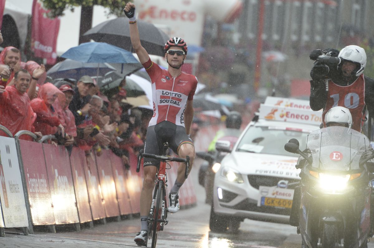 Wellens punches the air