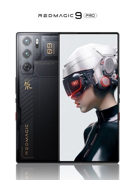 The Nubia RedMagic 9 Pro in its "translucent dark" colorway.