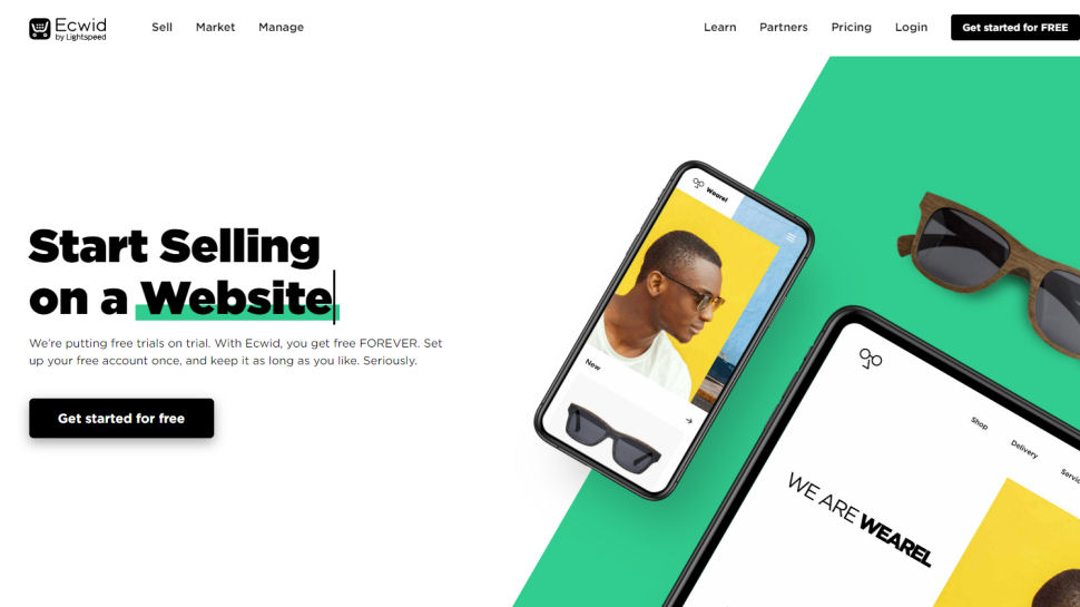 Website screenshot for Ecwid