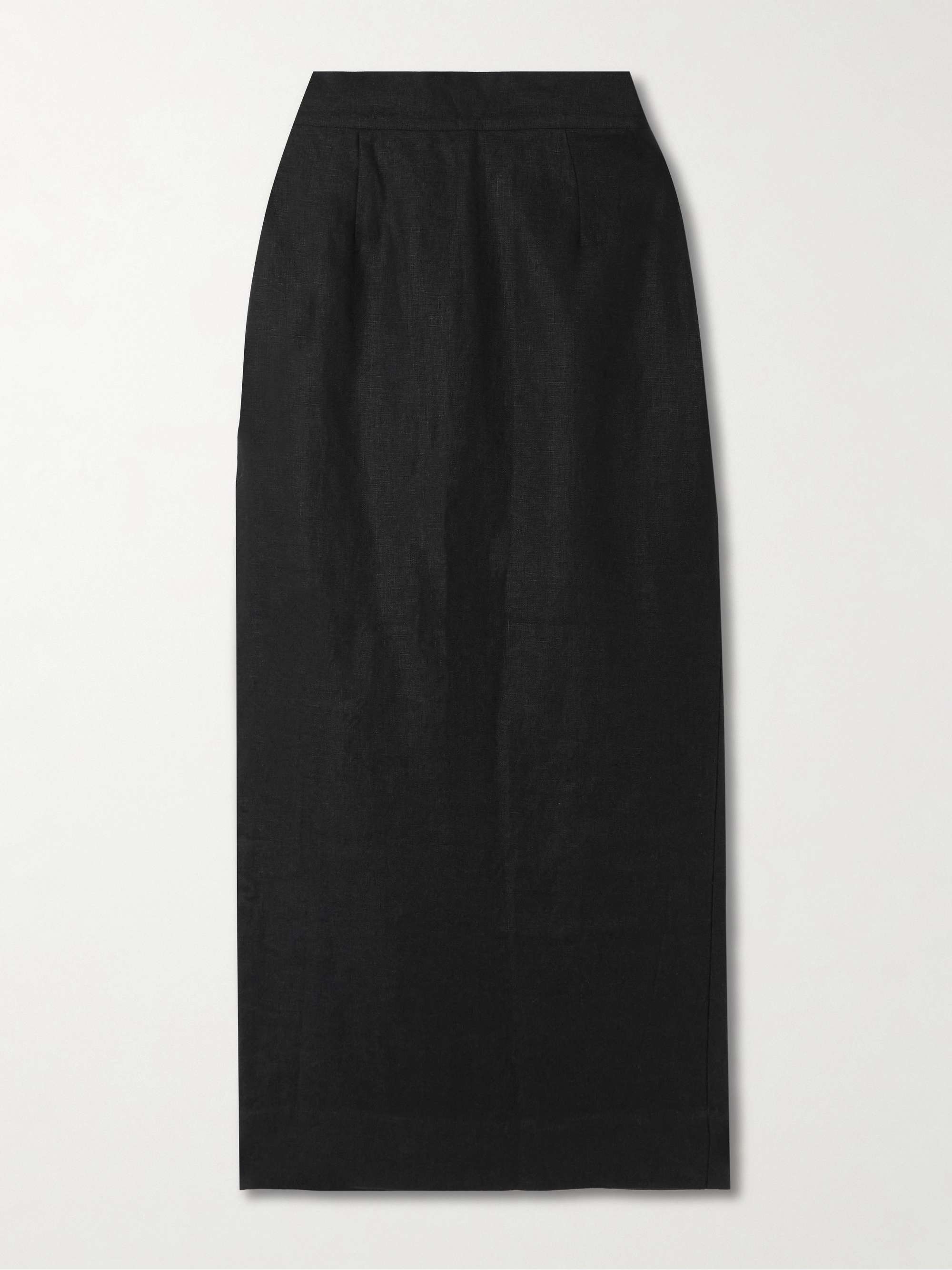 Emma Linen Midi Skirt