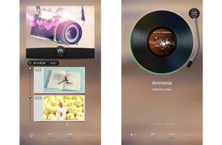 ColorOS Exclusive Spaces: Photo space (left) and Music space (right)