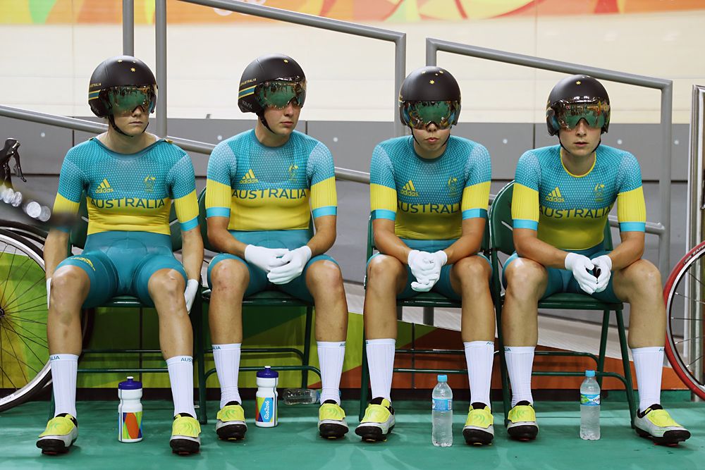 Australia await their team pursuit ride in Rio - first round