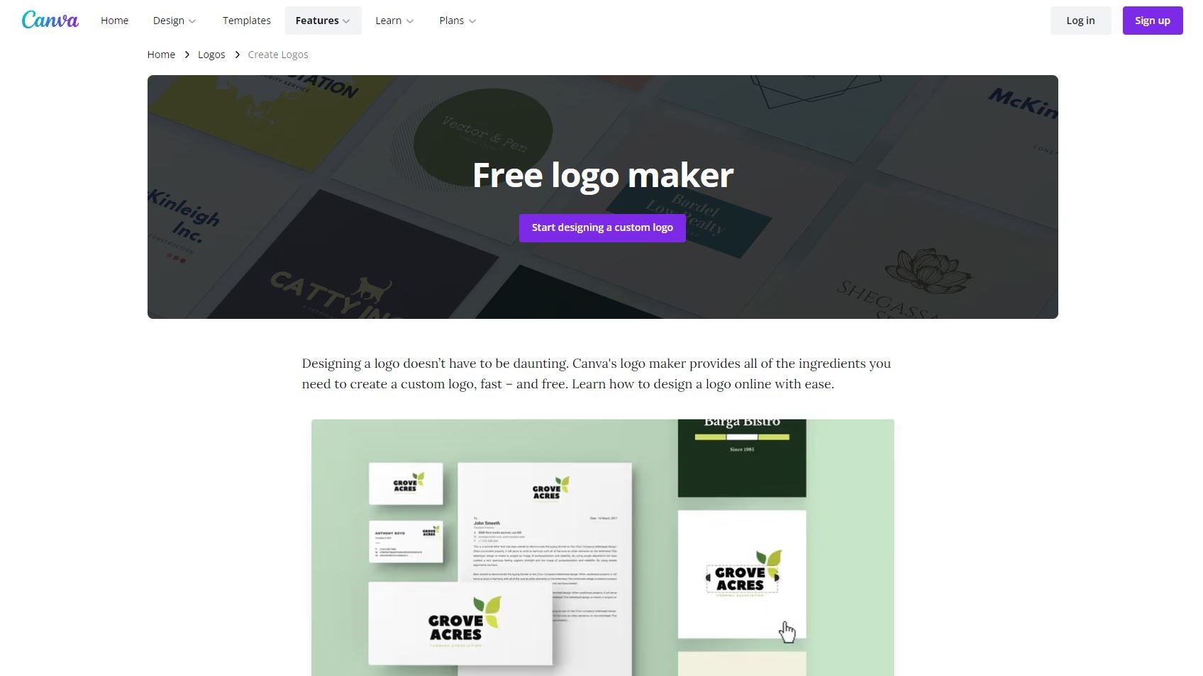 logo design tool free and online