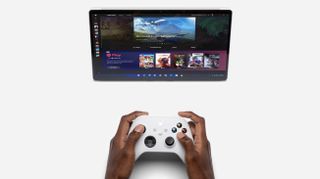 Xbox Cloud Gaming on a tablet