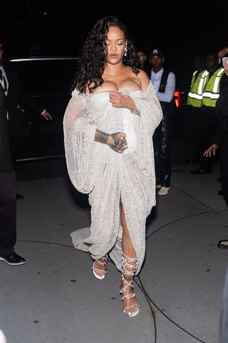 rihanna wearing alaia in New York City