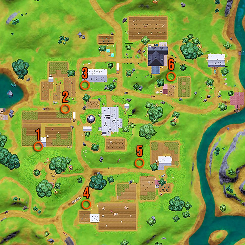 Fortnite cow decoys locations place cow decoys in farms GamesRadar+