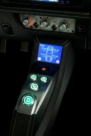 Tesla Roadster interior centre console