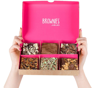 Brownies by Lola's Gift Box (Assorted Chocolate Brownie Box, 6)