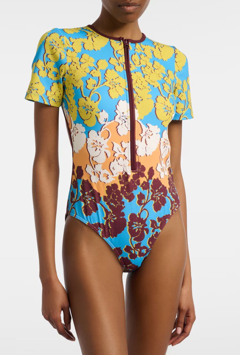 Alémais, Splice floral swimsuit
