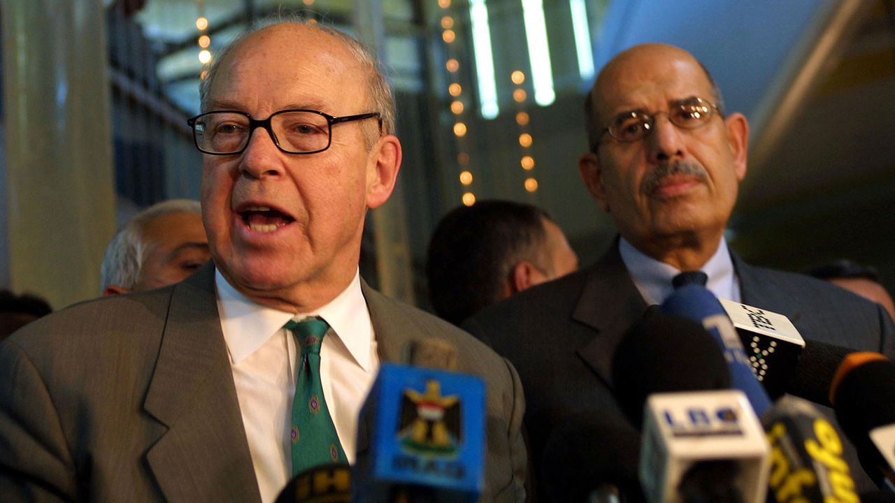 Hans Blix and Mohamed El Baradei 