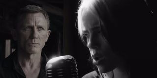 Daniel Craig and Billie Eilish appear in No Time To Die's music video.