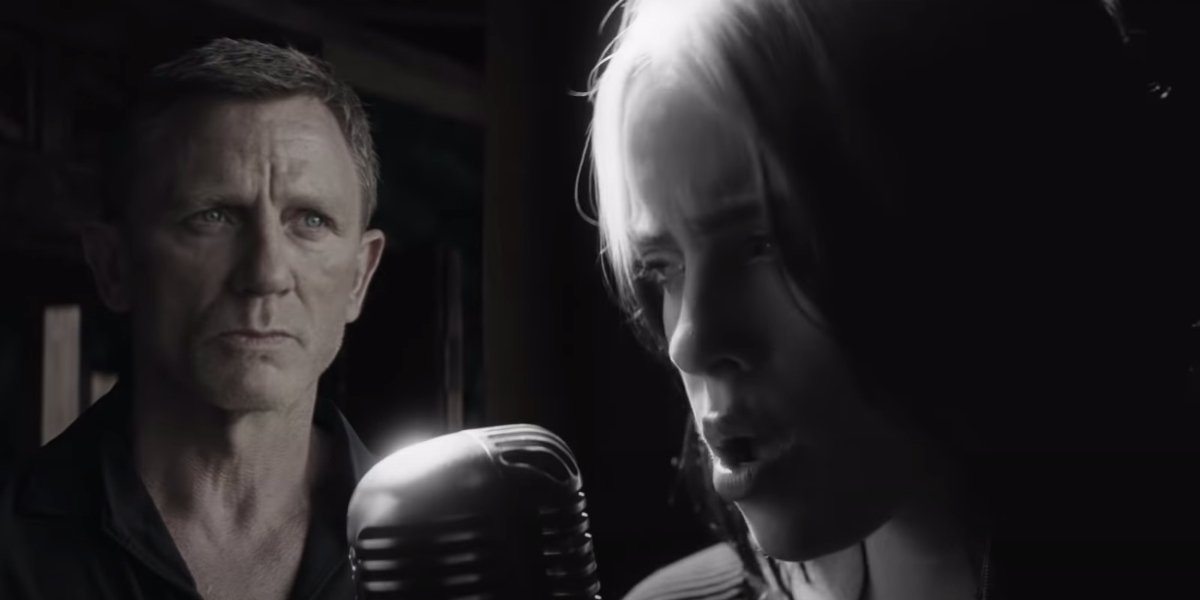 Daniel Craig and Billie Eilish appear in No Time To Die&#039;s music video.