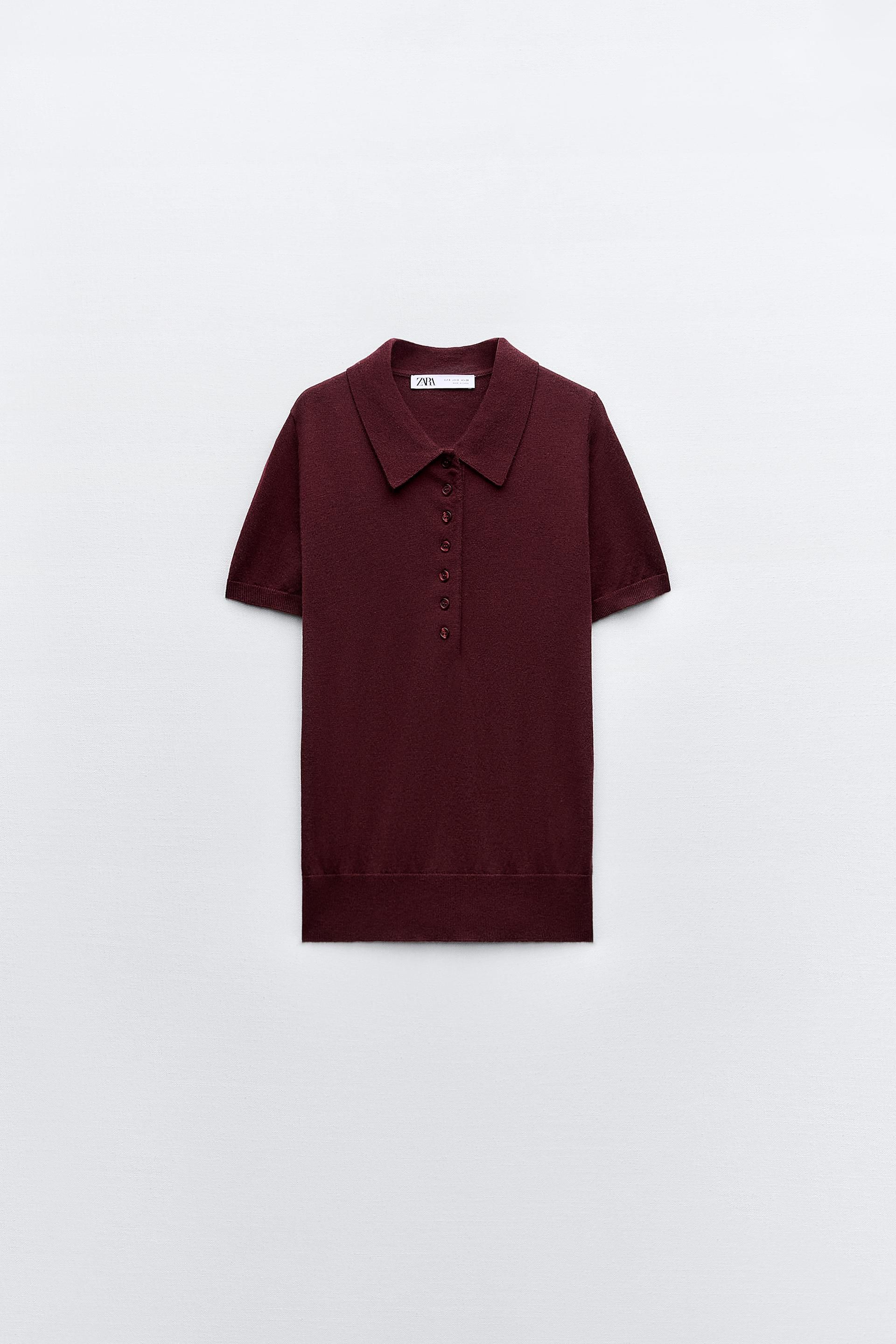 Short Sleeve Knit Polo Shirt