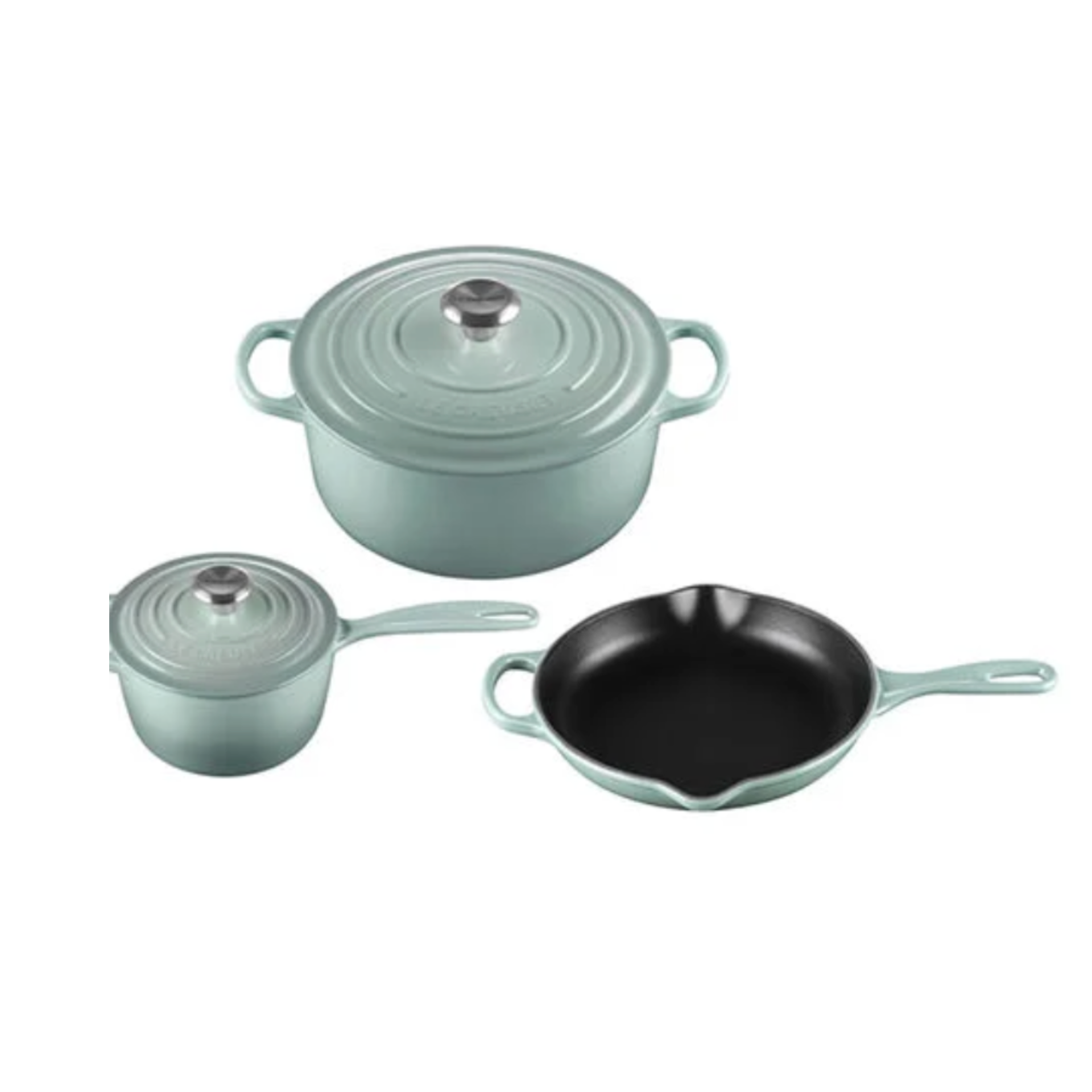 Le Creuset, 3-Piece Enameled Cast Iron Cookware Set
