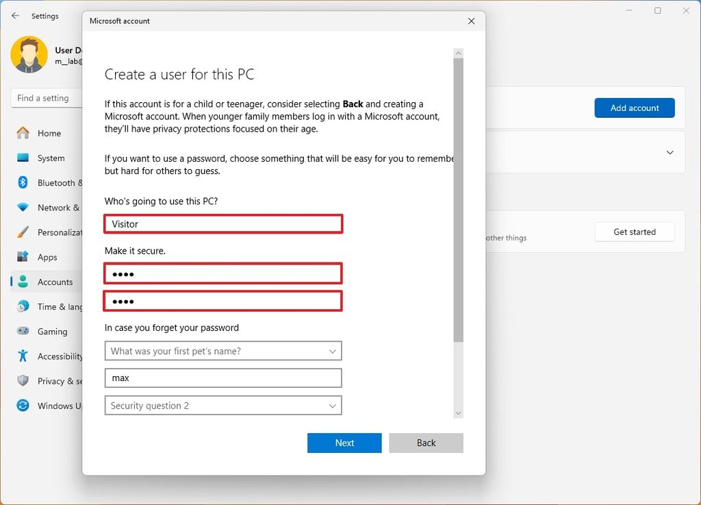 How to set up a guest account to safely share a Windows 11 PC | Windows ...