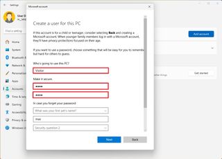 Create Guest account on Windows 11