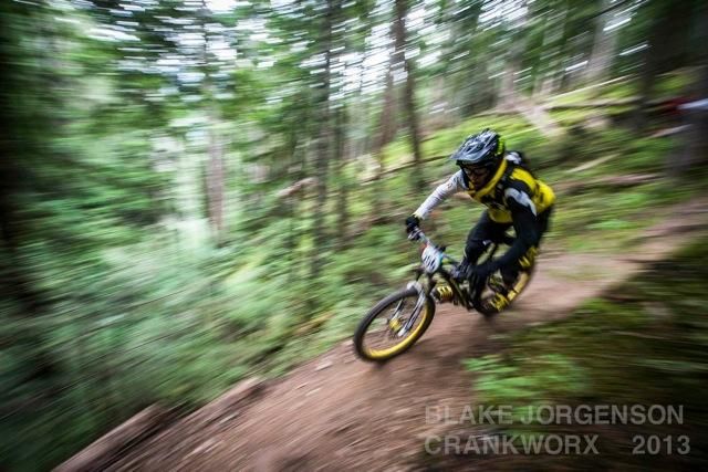 Anne Caroline Chausson at the Enduro World Series in Crankworx