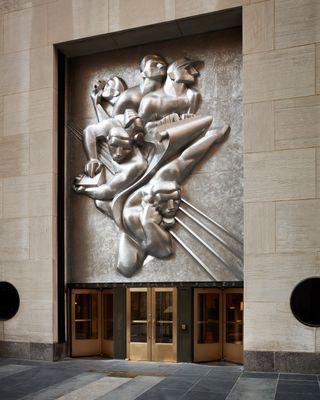 50 Rockefeller Plaza art deco facade