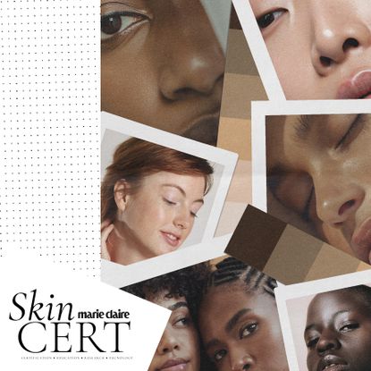 a close up of women's faces showing skin tone