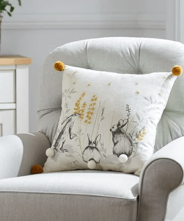 Furnish your home this Easter with a cute bunny cushion