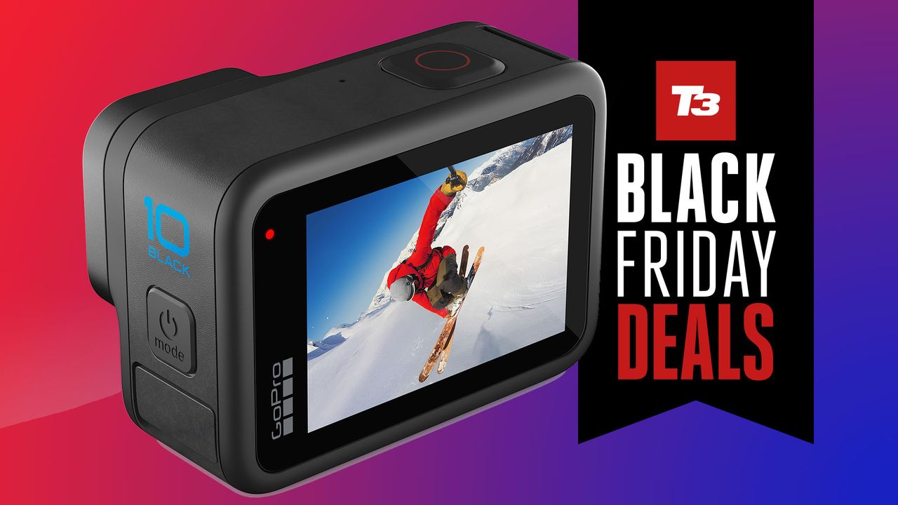 GoPro HERO 10 Black with Black Friday deals flag