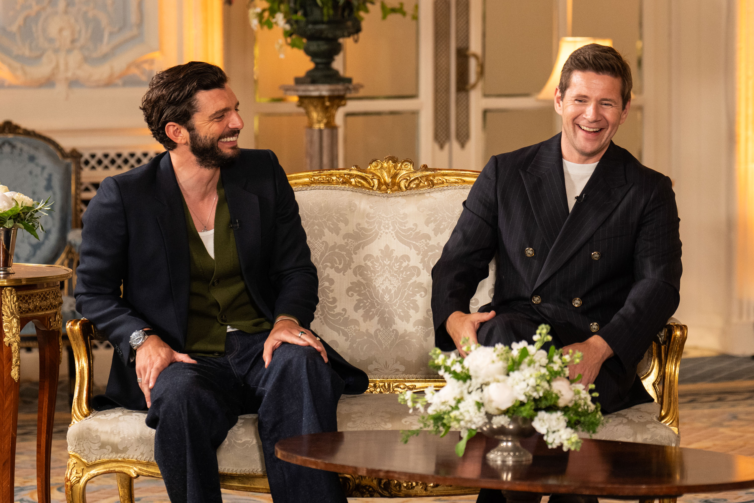 DOWNTON ABBEY CELEBRATES THE GRAND FINALE -- Pictured: Michael Fox, and Allen Leech