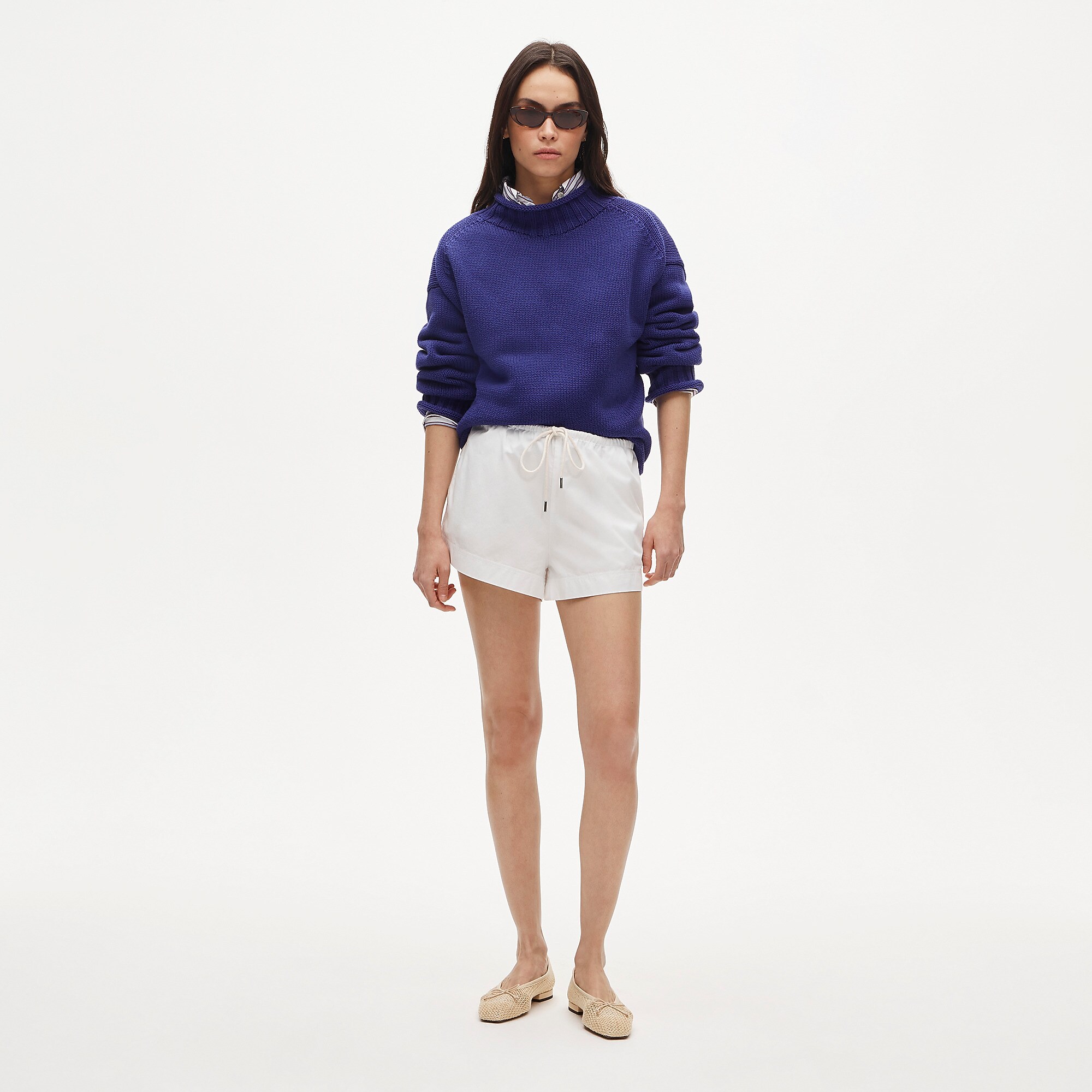 J.Crew, Cruise Drawstring Short in Cotton Poplin
