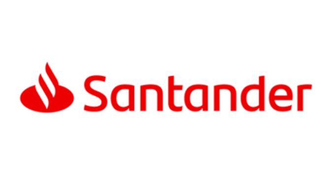 The new Santander logo, unveiled this year