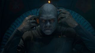 Alien with headphones in Guardians of the Galaxy