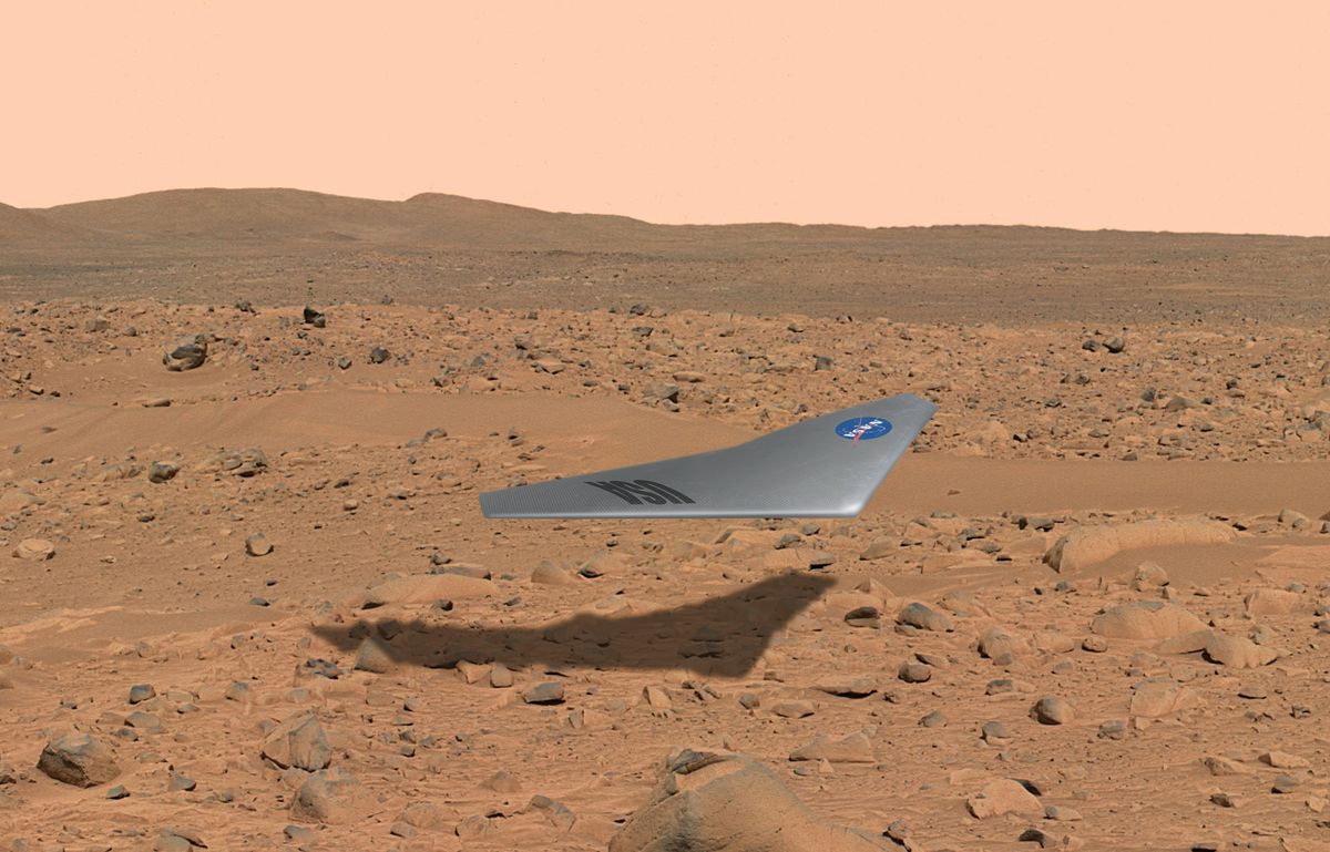 Flight of the Prandtl NASA's Mars Airplane Prototype Tests in Photos Space