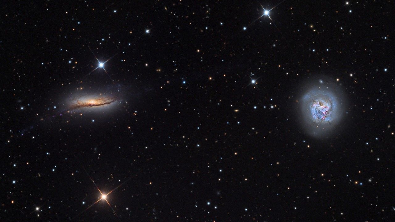 Pair of colliding galaxies may hint at the fate of the Milky Way and its closest galactic neighbor