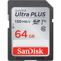 SanDisk Ultra Plus 64GB SDXC UHS-I Memory Card: was $27 now $9 @ Best Buy