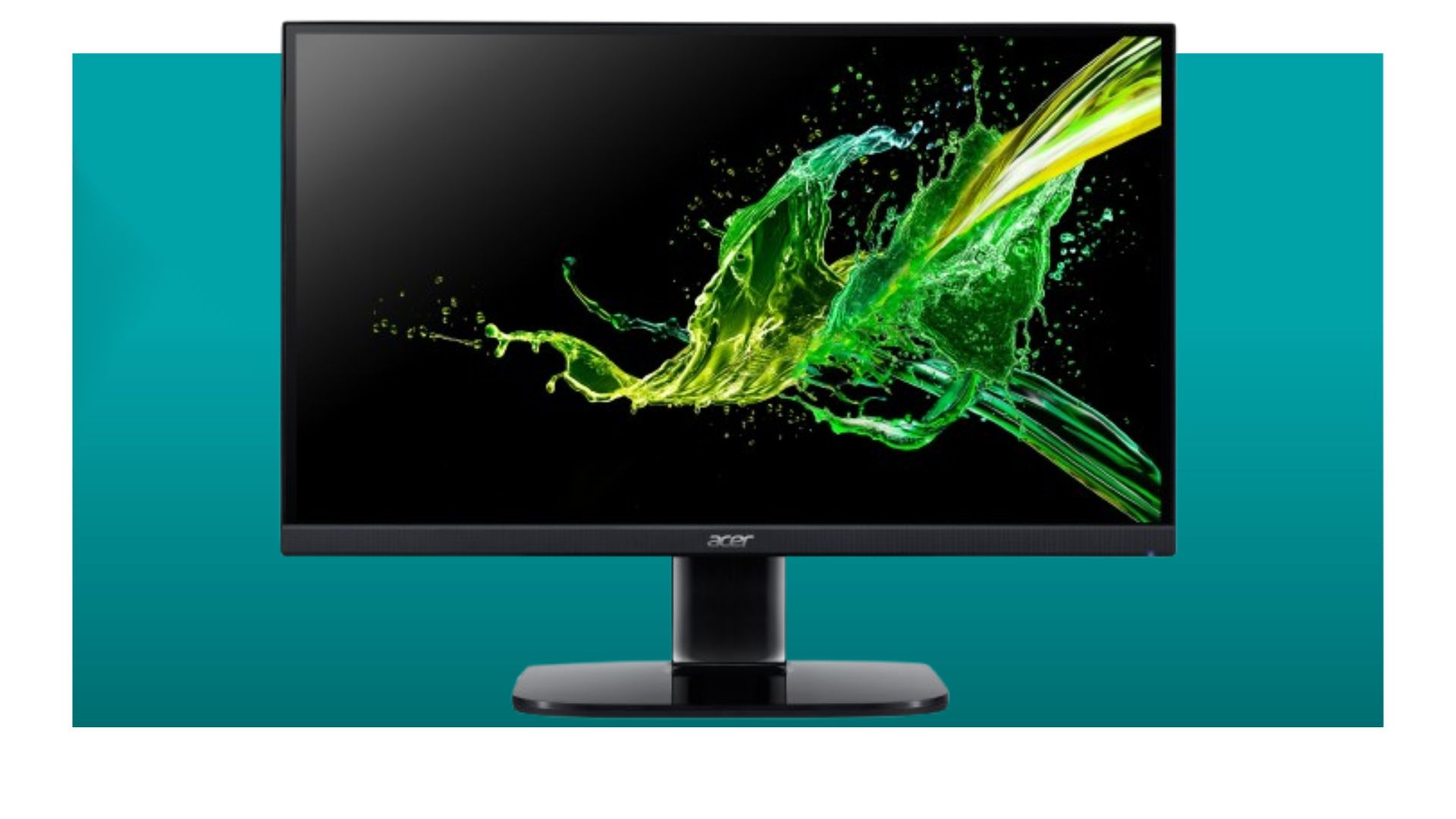 Acer gaming monitor on a blue background