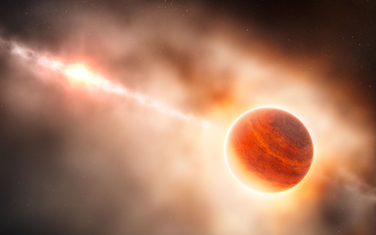 Gas Giant Planet Forming Around Star HD 100546