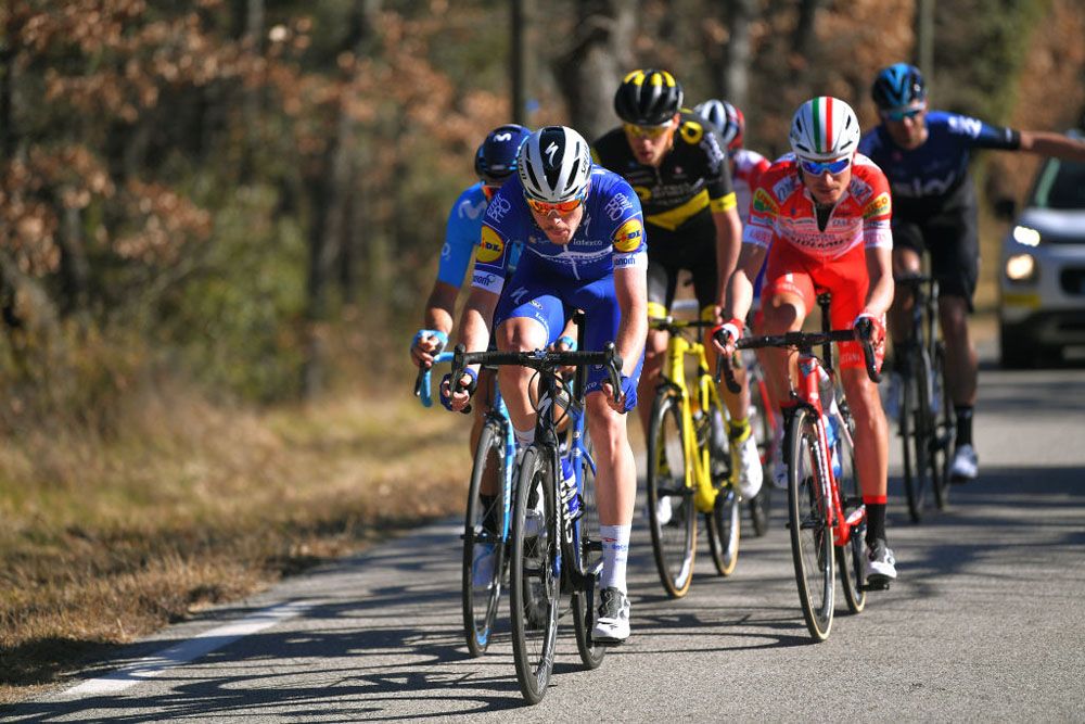 The main break on stage 4 of the Tour de la Provence