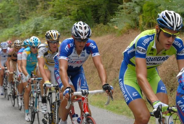 Lazlo Bodrogi (Katusha) in action at the GP Ouest France