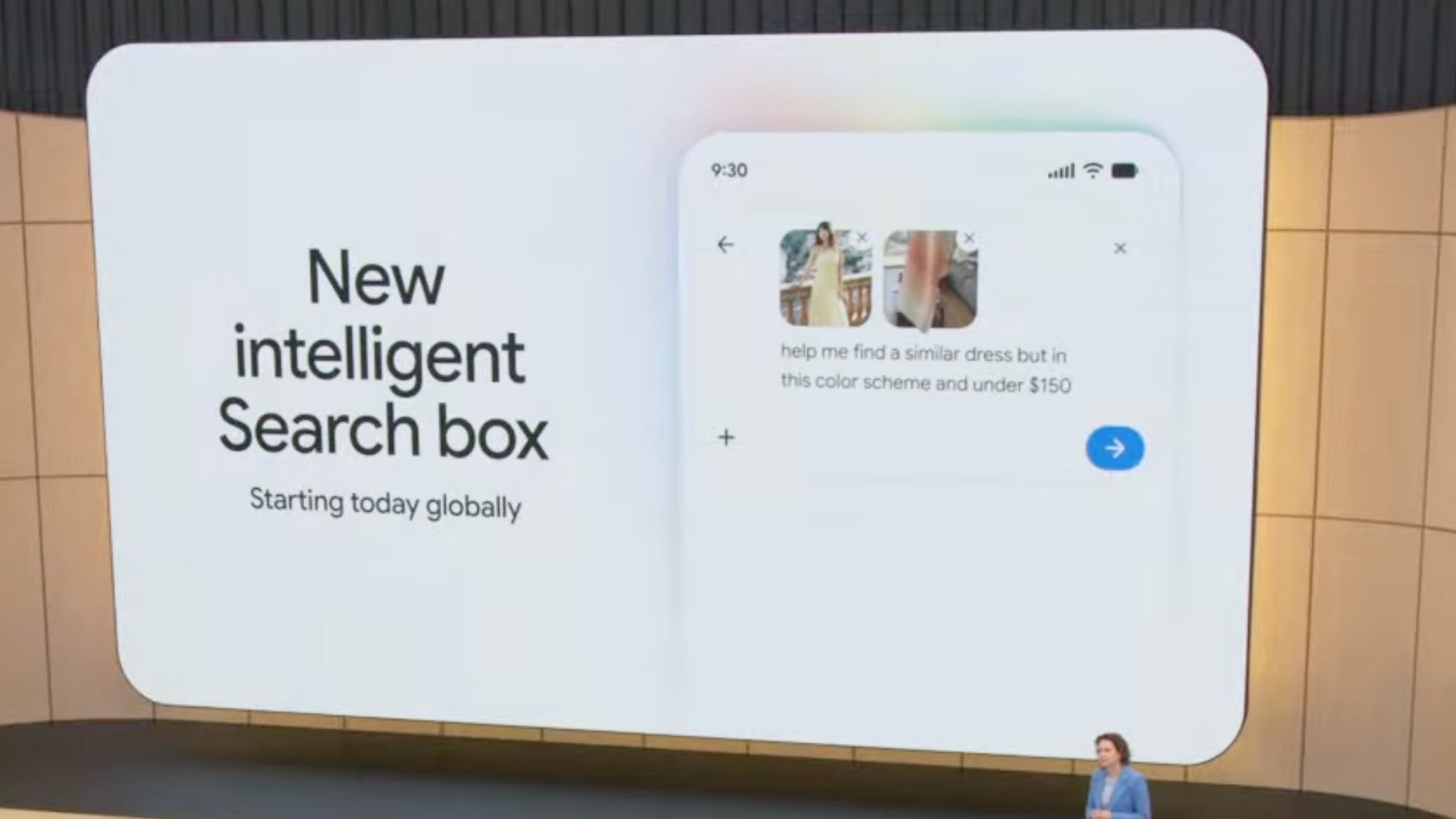 Google I/O intelligent search box 