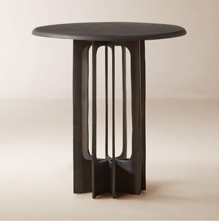 Modern cast iron side table.