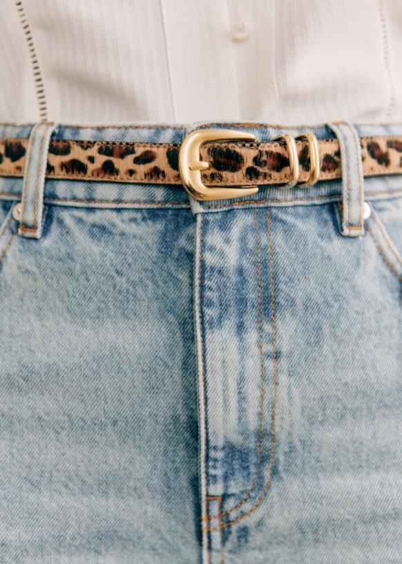 Livie Belt - Leopard - Bovine Leather - Sézane