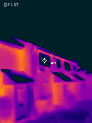 Flir thermal images outside front door