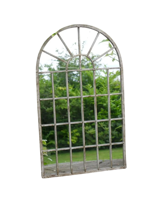 Metal Outdoor Garden Distressed Vintage Mirror