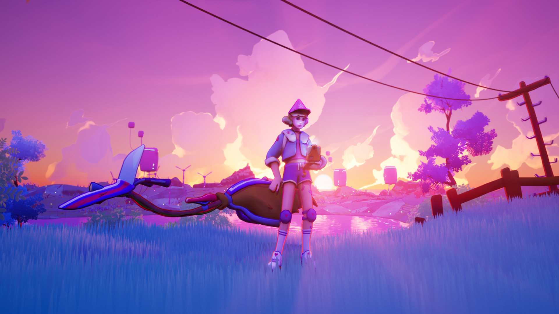 Get a gig as a broom bike courier in this solarpunk adventure inspired by Kiki's Delivery Service