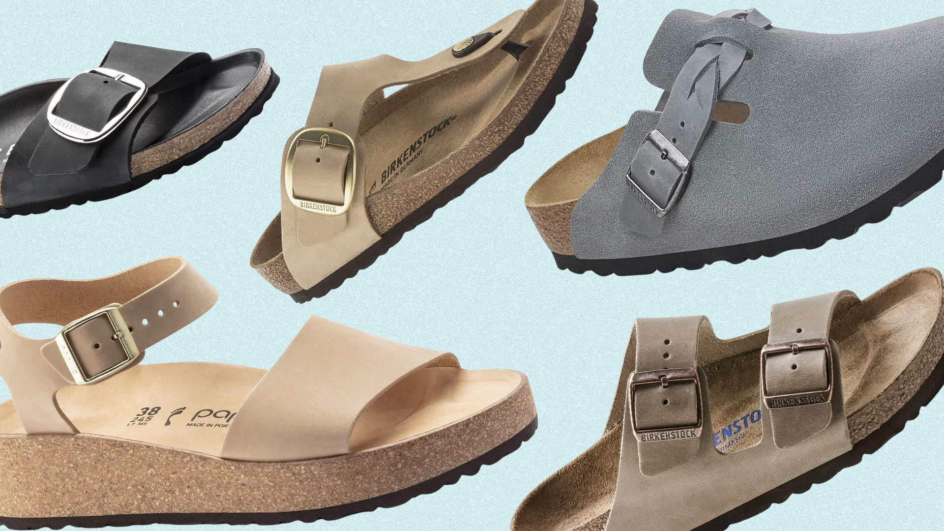 Birkenstock shoes.