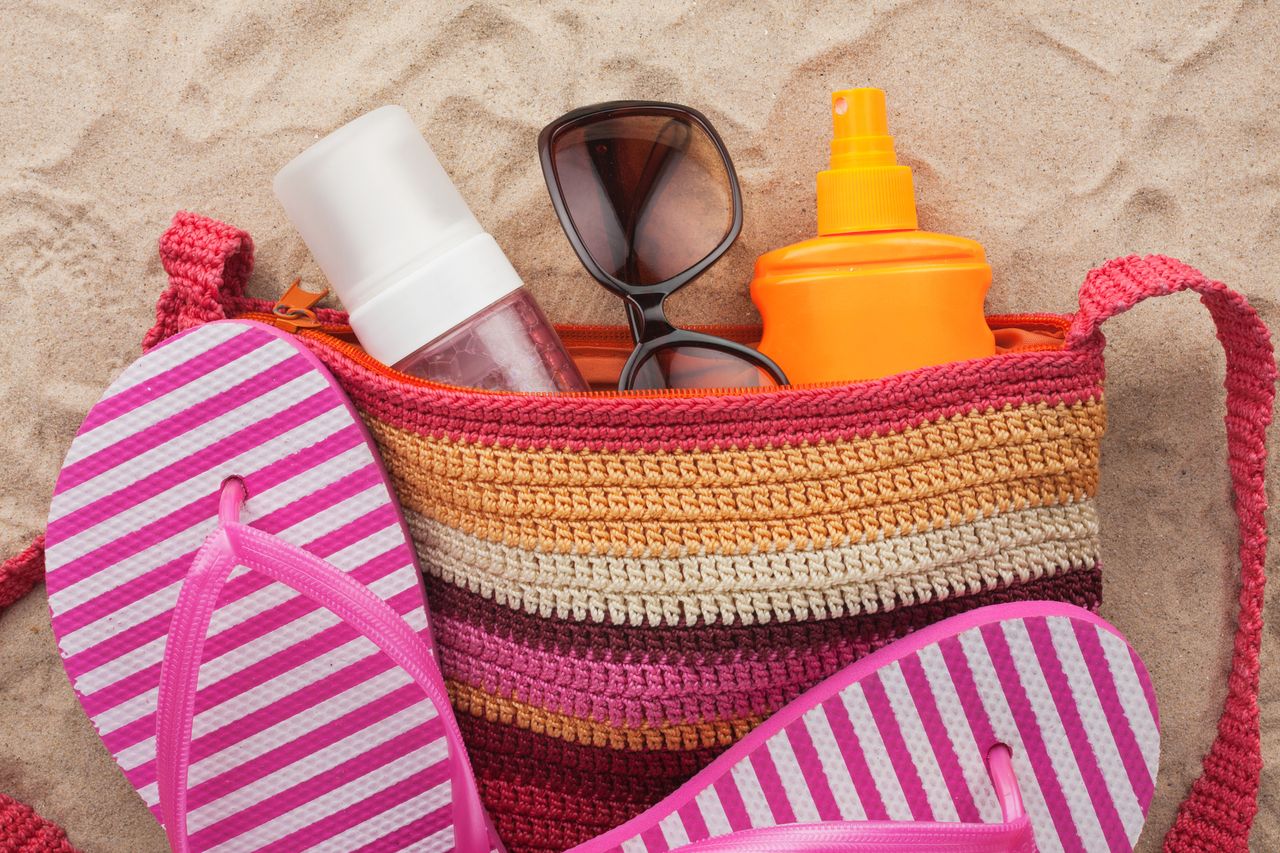 Beach essentials.