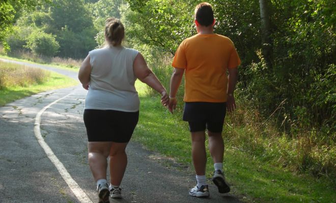 Couple walking